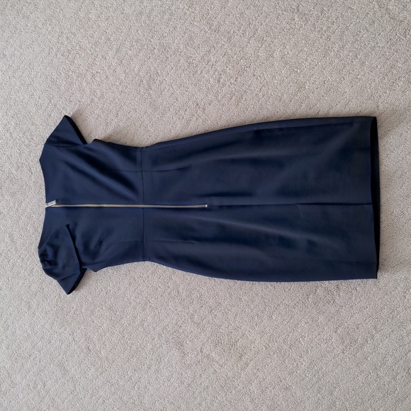 NWOT Stunning Ted Baker Jerolaa Bow Detail Fitted Dress in Navy Blue - Picture 7 of 8